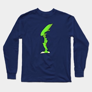 Lone Alien standing Long Sleeve T-Shirt